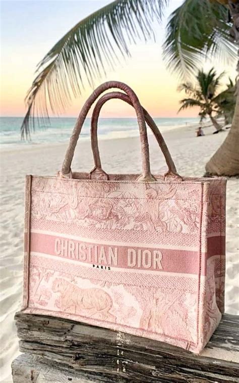 dior pink beach bag|christian Dior tote bag price.